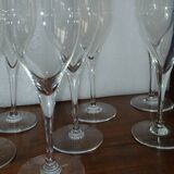 8 Baccarat water glasses signed Saint Remy model