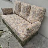 Louis Philippe style floral decor sofa bench from the nap period