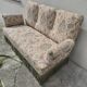 Louis Philippe style floral decor sofa bench from the nap period