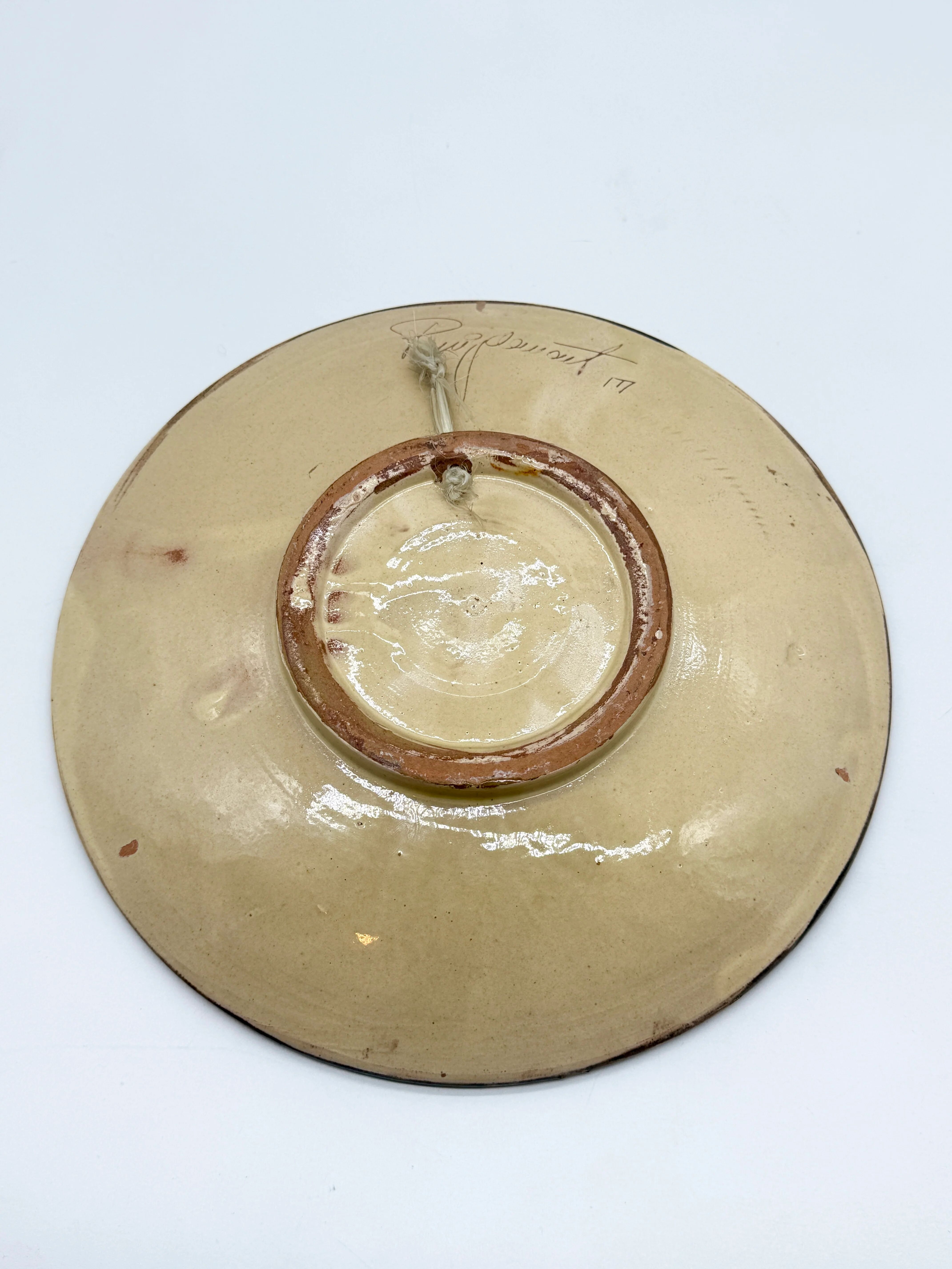 Fantastic fish plate, Puigdemont, Catalonia 1960s