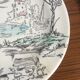 5 plates of English earthenware