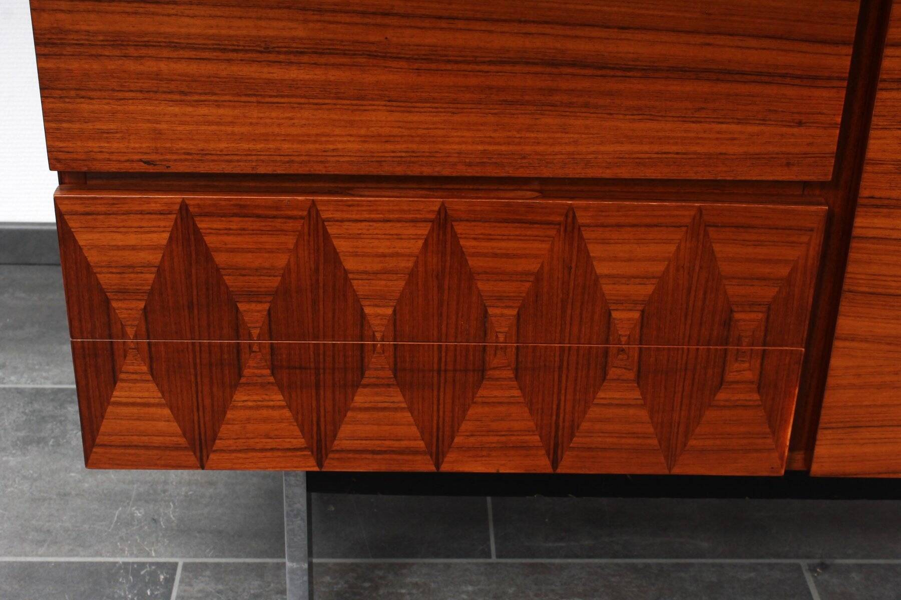 Rosewood highboard by Musterring International, 1960s