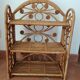Shelf rattan peacock