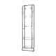Chrome tubular cloakroom coat rack