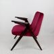 Burgundy Raspberry Bunny Armchair by Józef Chierowski