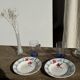 Set of 4 blue orangeade glasses H14