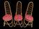 Bamboo Chairs by Dirk Van Sliedrecht for Rohe Noordwolde, 1960.Set of 3