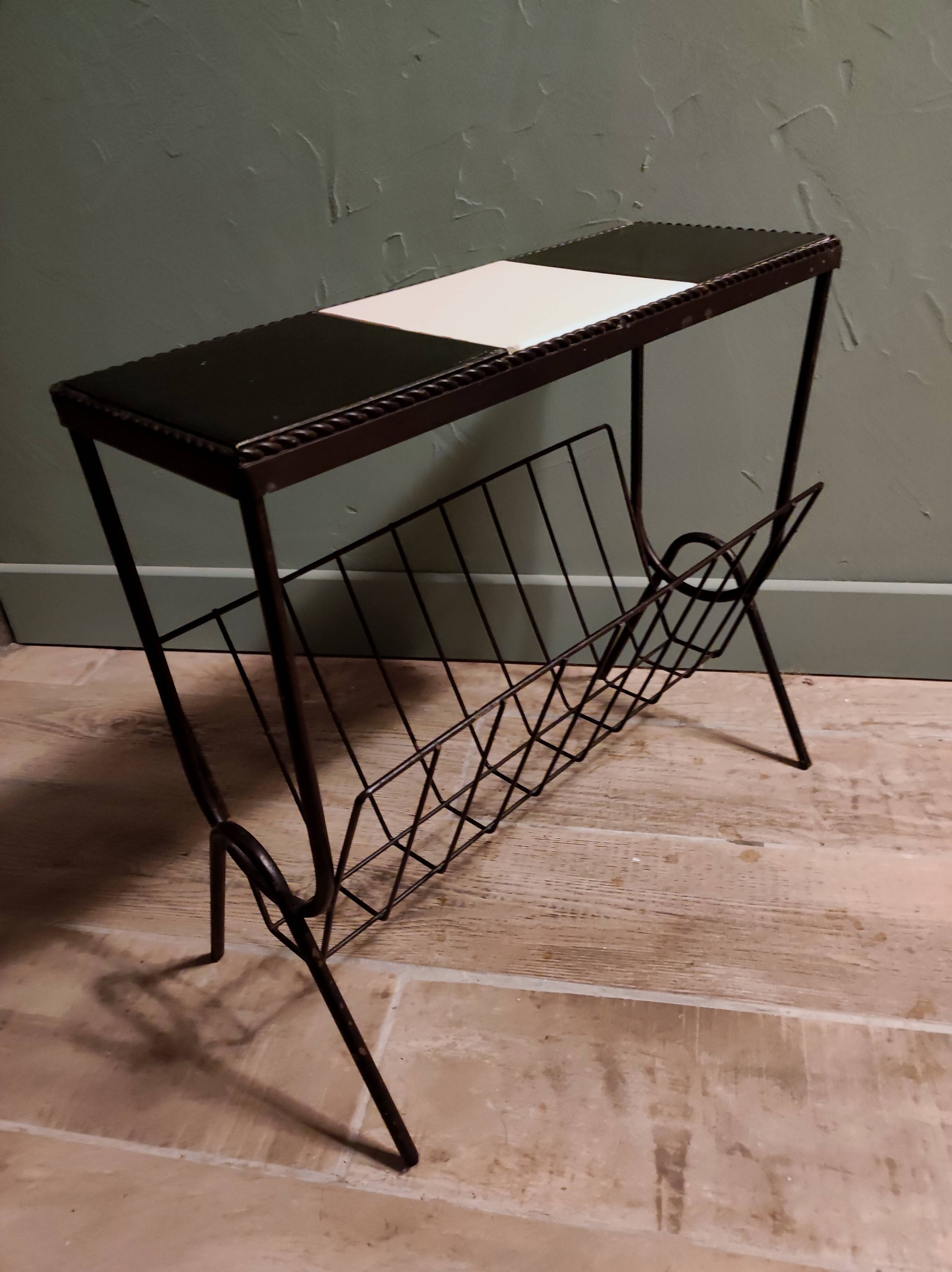Door reviews side table end of sofa steel ceramic modernist vintage
