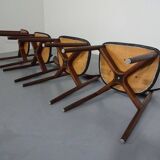 Rosewood dining chairs by Harry Østergaard for Randers Møbelfabrik, Denmark, 1960s, set of 4.