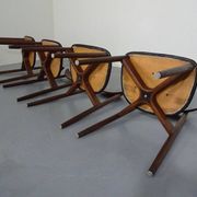 Rosewood dining chairs by Harry Østergaard for Randers Møbelfabrik, Denmark, 1960s, set of 4.