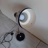 50s/60s desk lamp in chrome and black lacquer