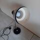 50s/60s desk lamp in chrome and black lacquer