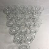 Series of 19 glass