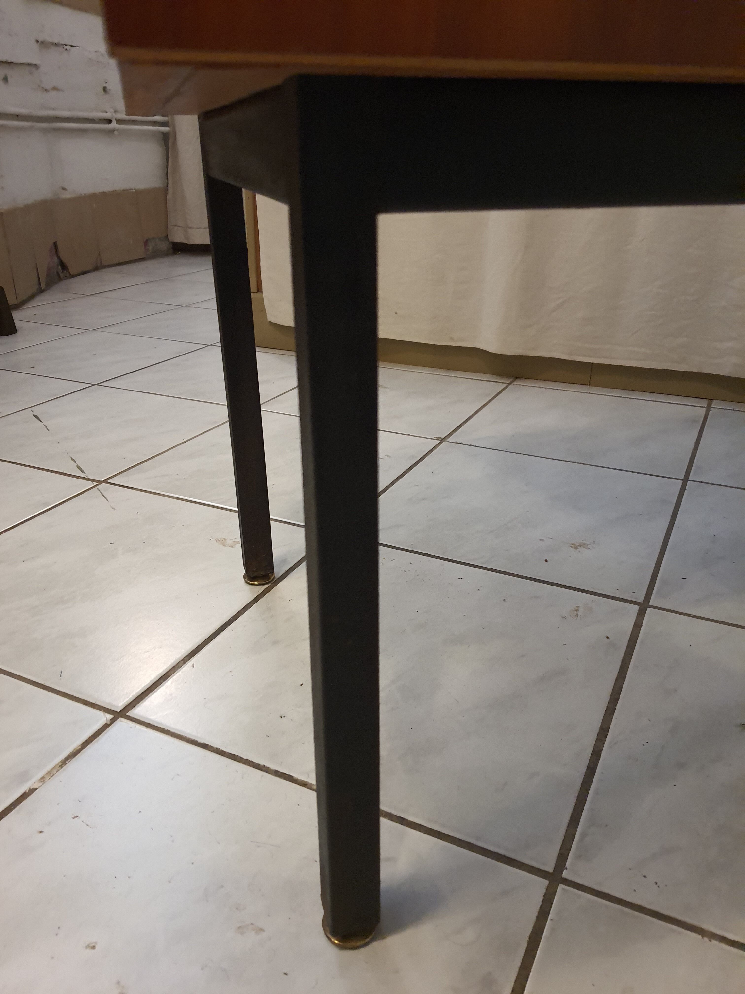 Vintage modernist dresser, metal feet