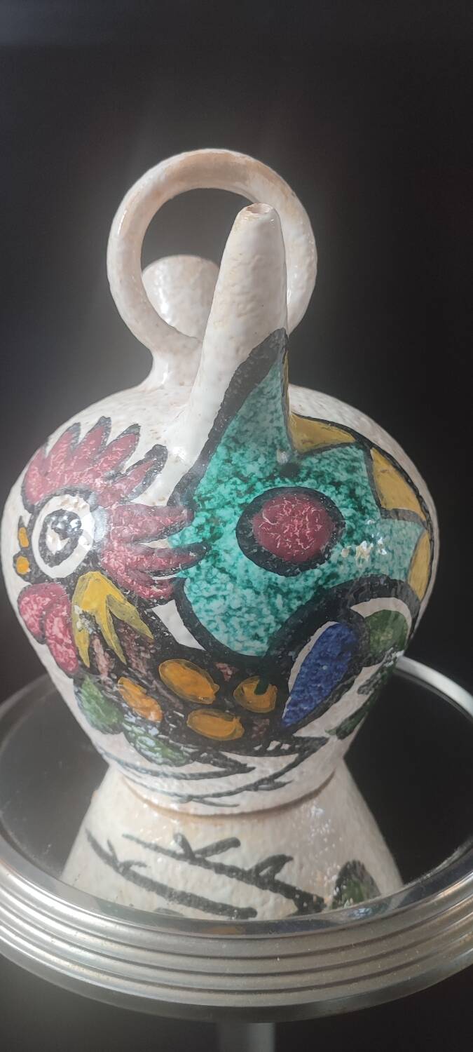 Jug, large ceramic goat by Pablo Sanguino Toledo.