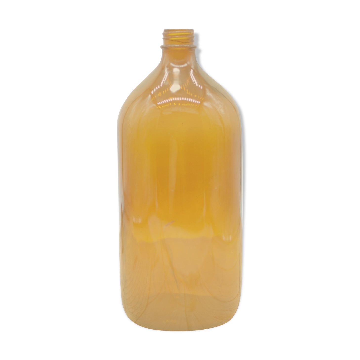 Old bottle amber glass pharmacy large capacity 2 liters