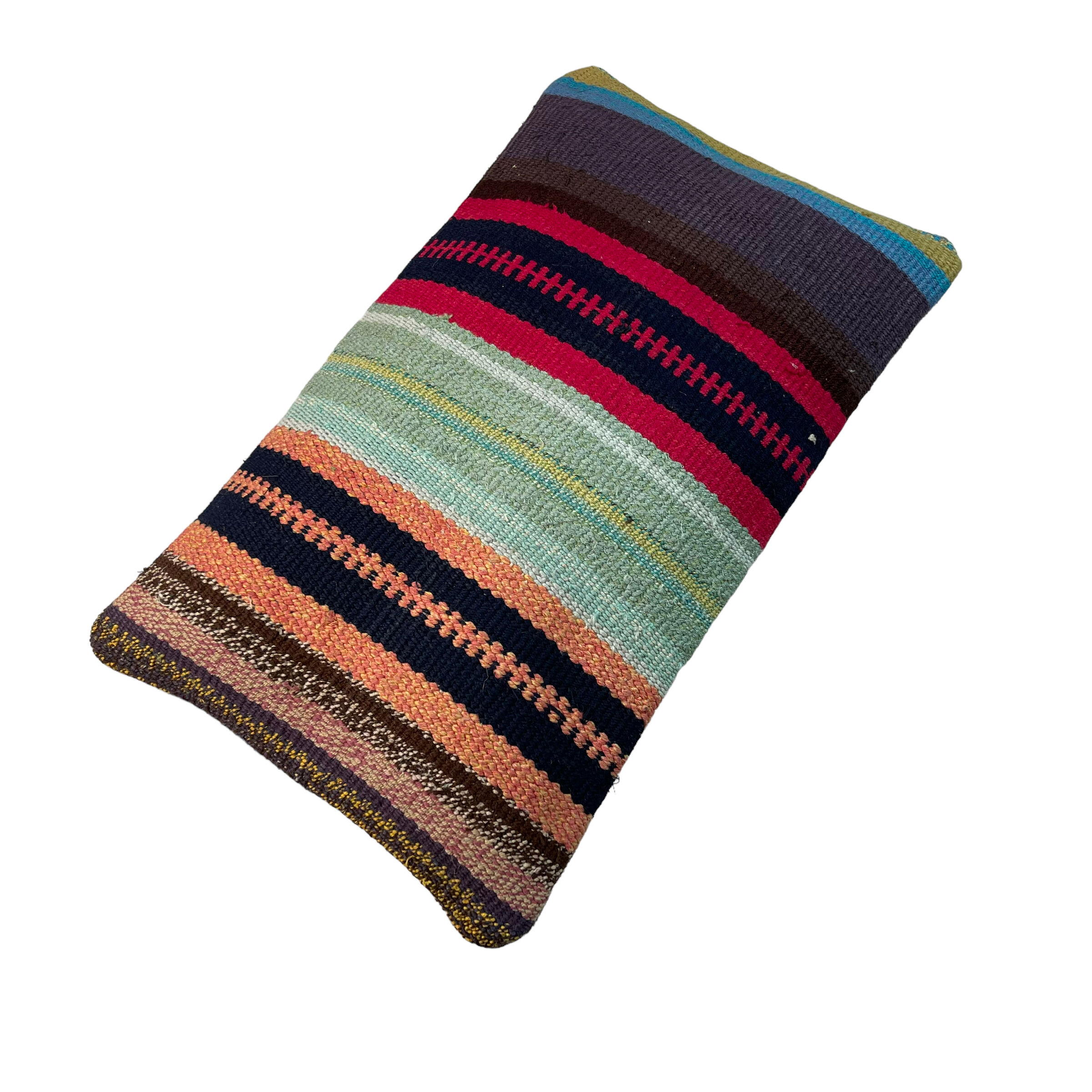 Vintage turkish kilim cushion cover 30x50cm