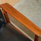 Executive office chair model 419 Arne Vodder for Sibast in hardwood and leather.