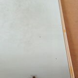 Golden barber mirror with chain, 30×40 cm