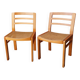 Paire de chaises Baumann cannées, années 70/80