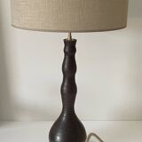Large handmade stoneware lamp, 1960s-70s