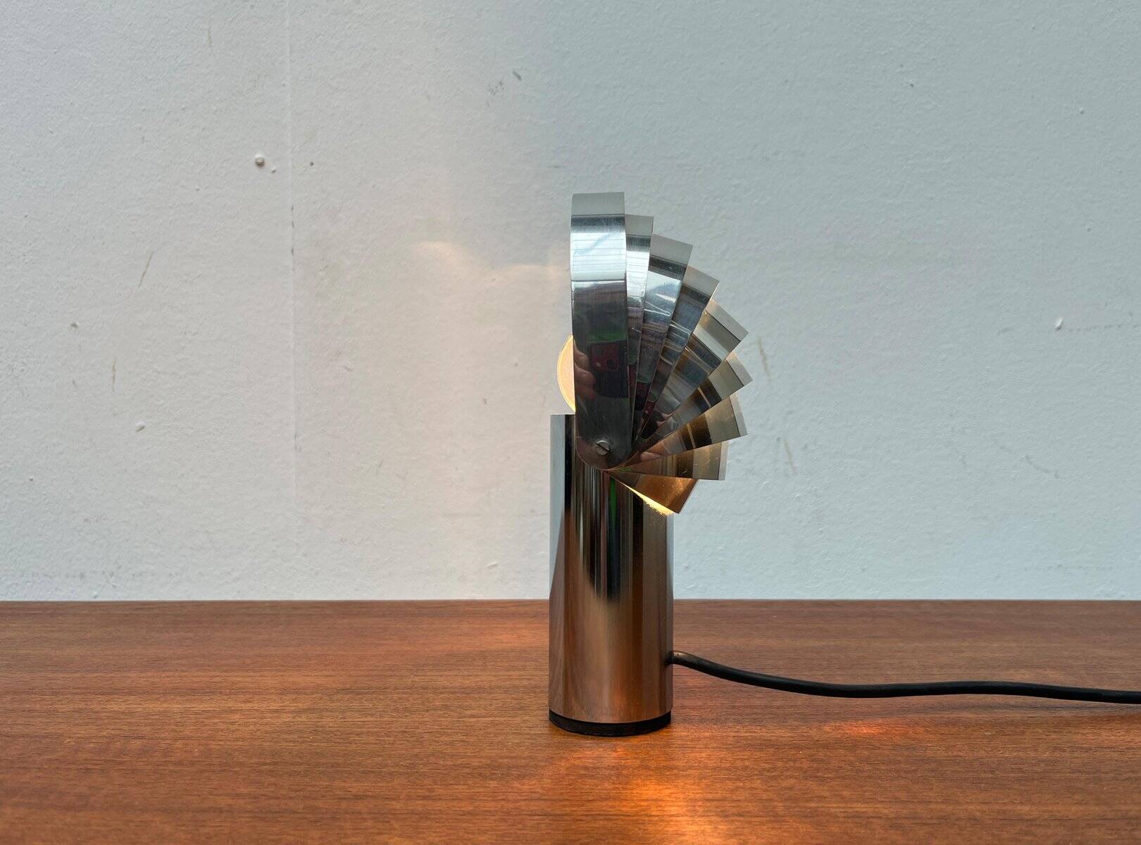 Vintage Swiss Visier table lamp from the space age by E. R. Nele for Temde, 1970s.
