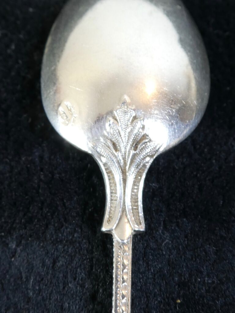 12 small spoons in silver massive 19th round a russian