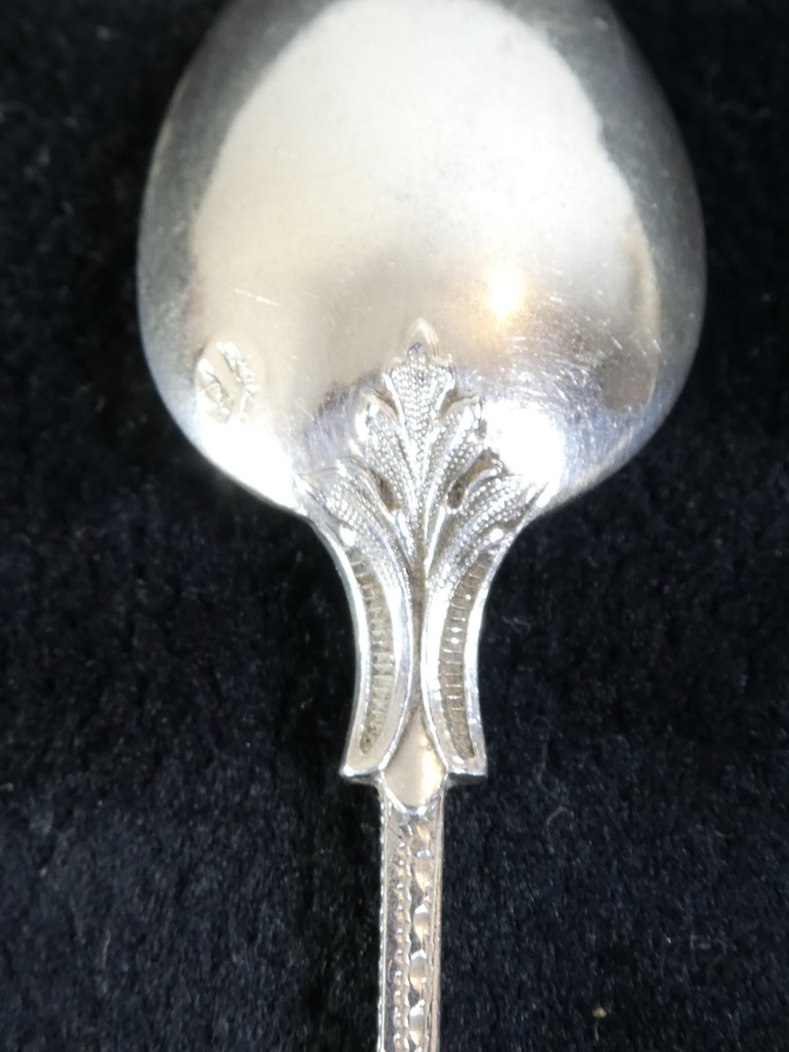 12 small spoons in silver massive 19th round a russian