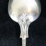 12 small spoons in silver massive 19th round a russian