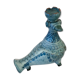 Bougeoir en céramique bleue
