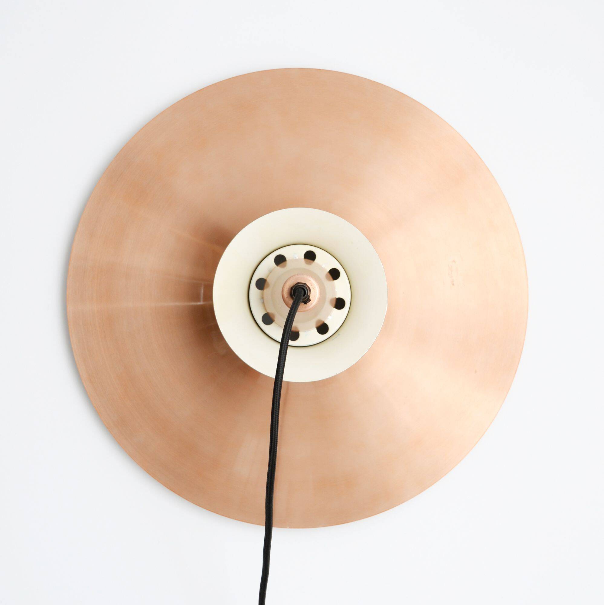 Copper hanging lamp, Denmark 60's