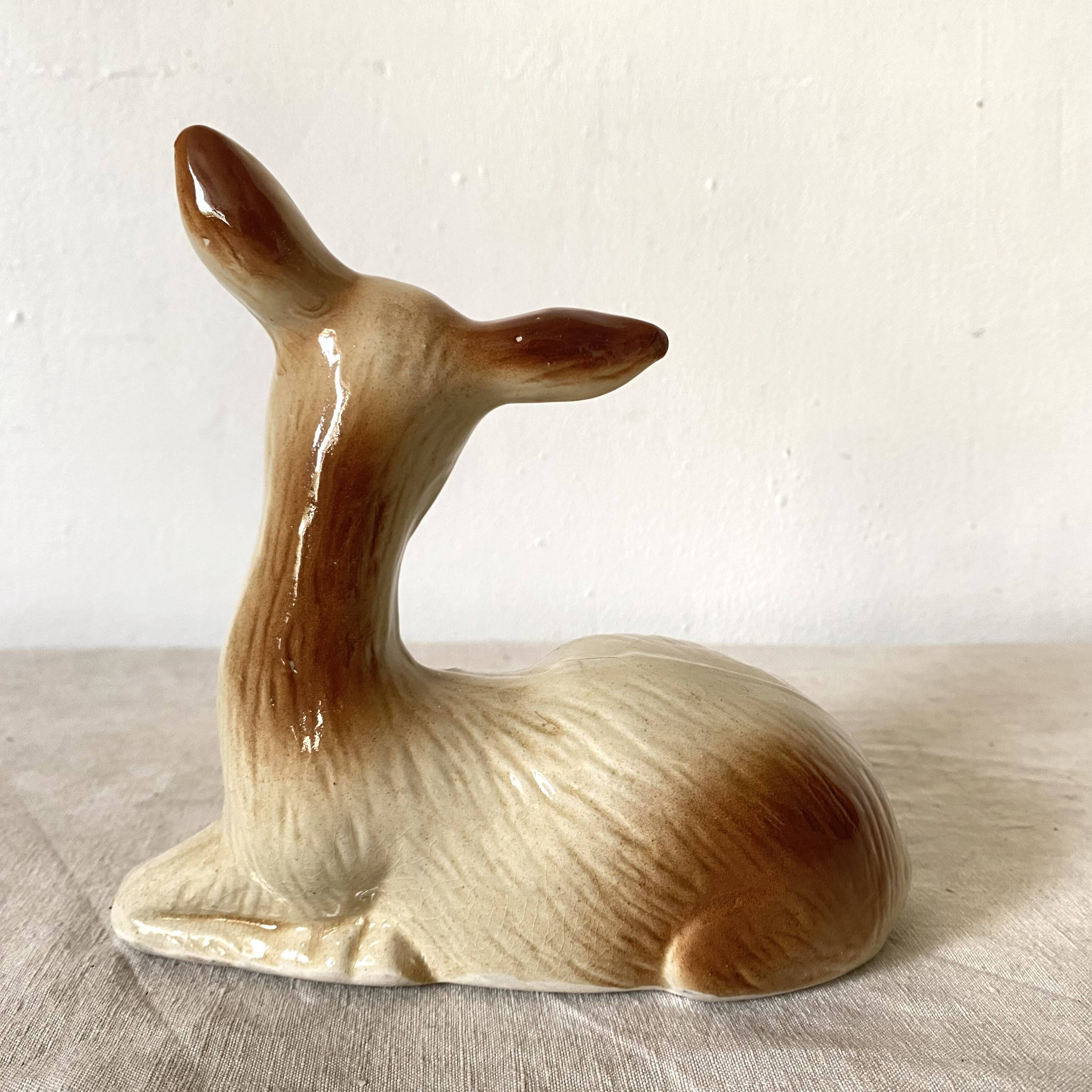 Vintage ceramic deer