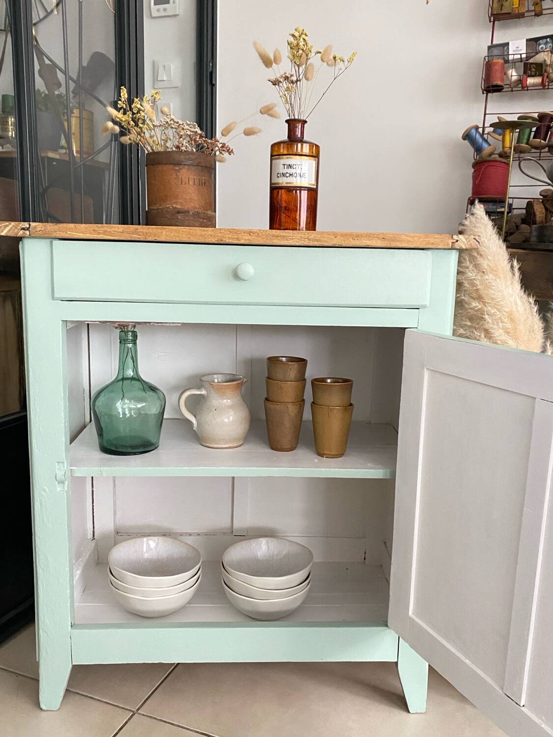 Old vintage jam buffet