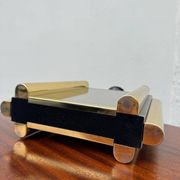 Lampe miroir fumé laiton années 70