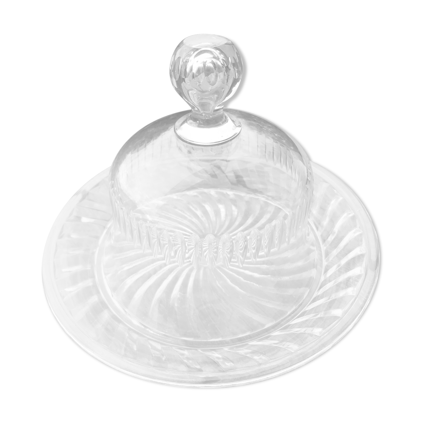 Crystal bell with tray