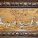 Banc Monks Antique Sculpté Lion Griffon 1860 avec Rangement