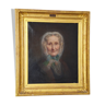 Portrait oil on canvas 19th signed Elisa Drojat 1867