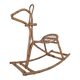 Large Bamboo Rocking Horse by Dirk van Sliedregt for Rohé Noordwolde, 1950s