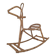 Large Bamboo Rocking Horse by Dirk van Sliedregt for Rohé Noordwolde, 1950s