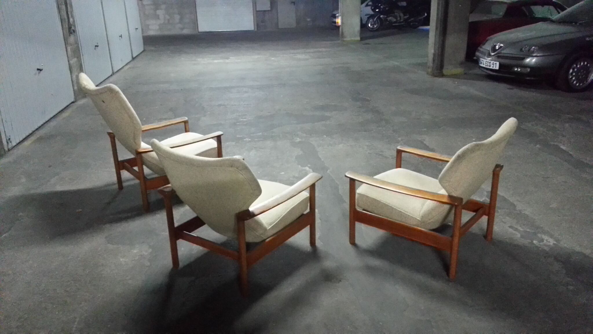 Lot of chairs flesh wing Sven Ivar Dysthe model Rock Royal, Norway