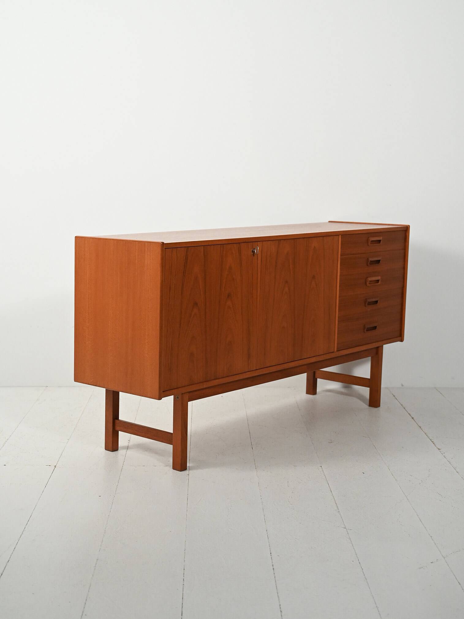 Scandinavian 1960s sideboard with projecting handles