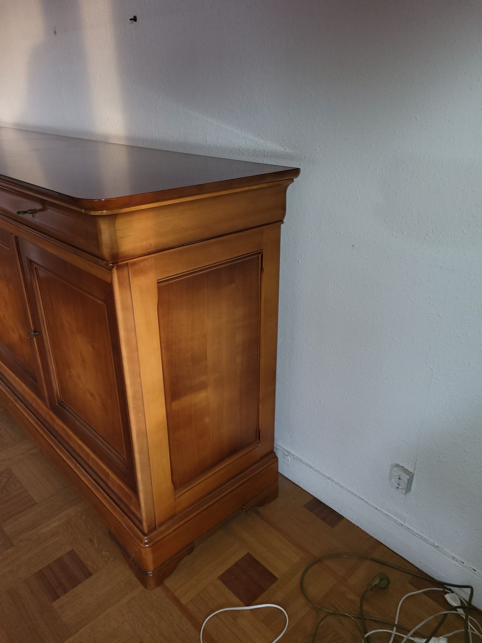 Bahut enfilade en merisier massif