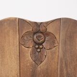 Ensemble de 4 chaises Art déco en bois sculpté