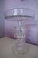 Superb crystal bowl on a 50 cm high pedestal, elegant and refined.