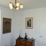 Scandinavian chandelier with five arms of light