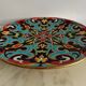 Longwy enamel dish Arabesques creation by P. Mignon