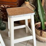 Pair of vintage wooden stools