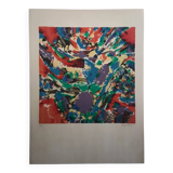 Aflred manessier, country joy, 1975. original signed lithograph