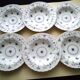 6 Myott English earthenware soup plates. Finlandia model