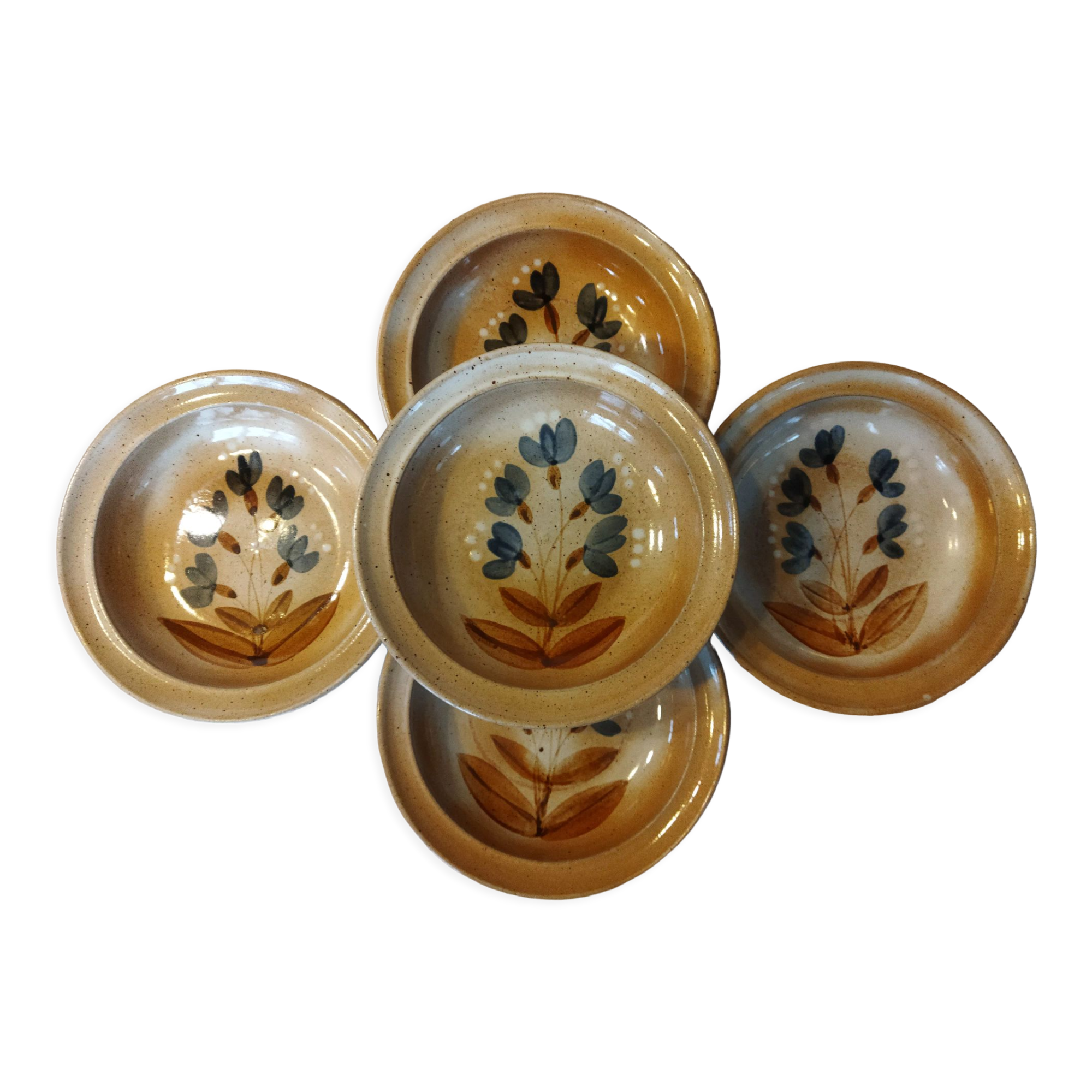 5 hollow plates Grès du Marais